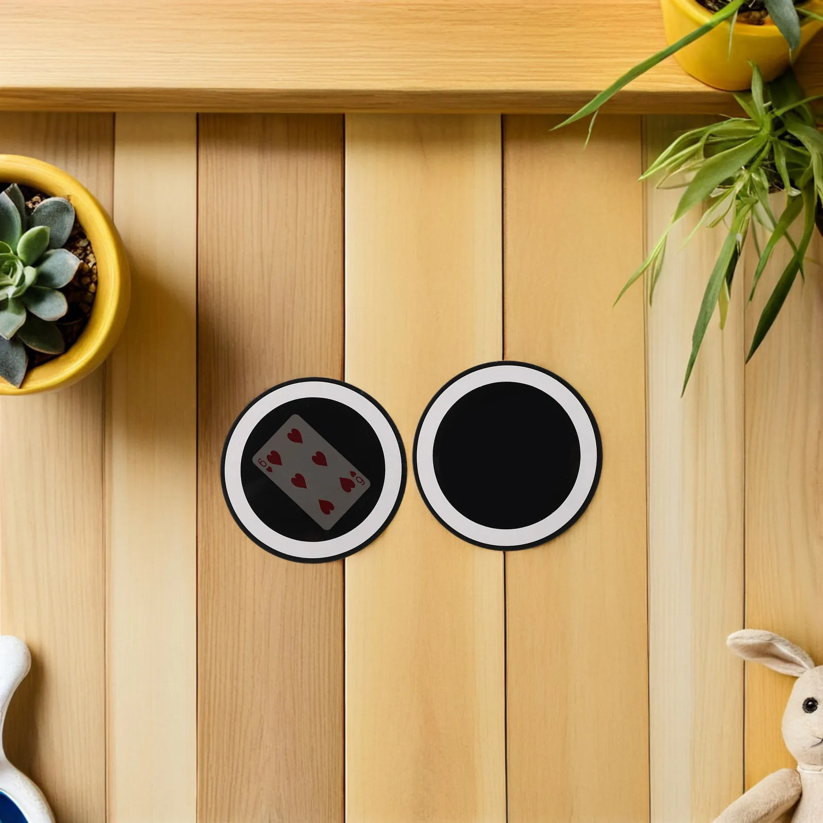 6 Piezas de Espejo Mágico para Trucos de Magia, Accesorio para Actuaciones de Magia de Cerca, Truco para Niños, Suministros de Magia, Diversión en Fiestas, Desarrollo de Habilidades