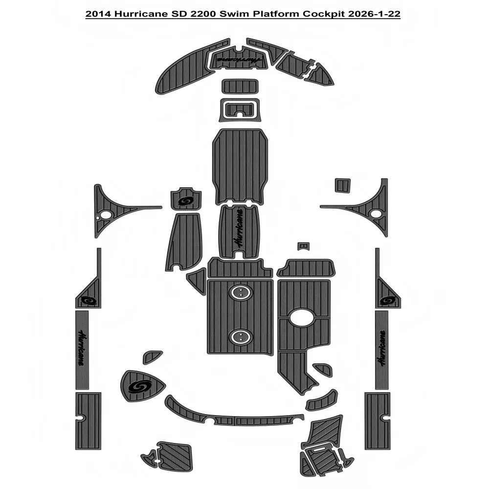 

2014 Hurricane SD 2200 Платформа для плавания Кокпита Pad Лодка Пена EVA Коврик для пола из искусственного тикового дерева SeaDek MarineMat Самоклеящийся