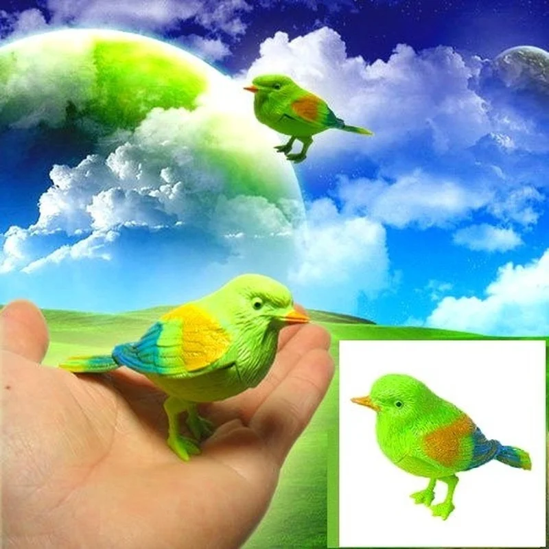 Simulation Sounding Bird Voice Control Music Bird Cute Singing Bird Toy Electronic Pets Song Morning Bird Cage Decorations Toy