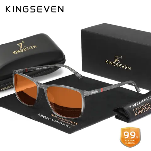 KINGSEVEN 푸른 빛 차단 안경 투명 렌즈 남성/여성 안티 블루 레이 안경 학생 Daliy 전화 컴퓨터 안경