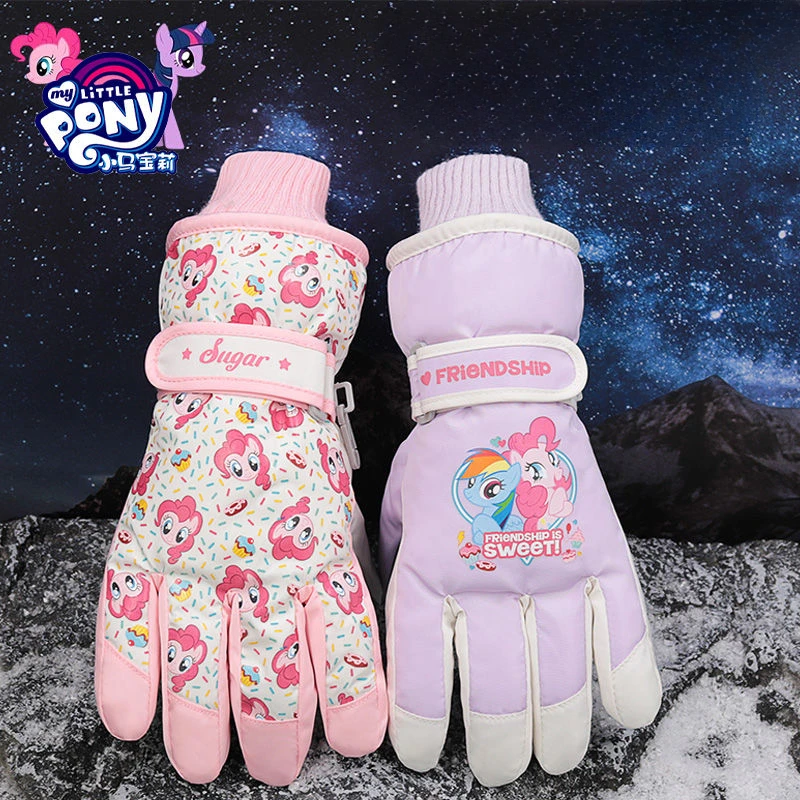 

My Little Pony Twilight Sparkle Applejack autumn and winter outdoor ski windproof anti-slip warm all-inclusive finger gloves