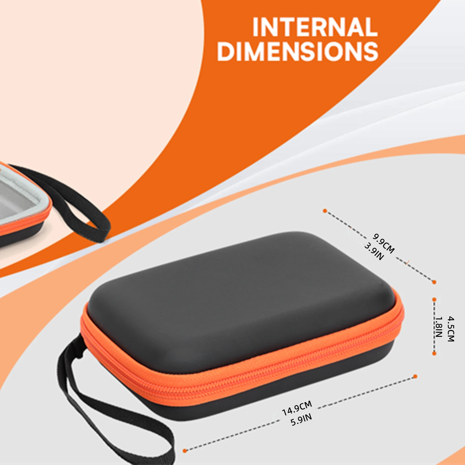 

For LaCie Rugged Mini Portable External Hard Drive Storage Bag Durable Carrying Case for On-the-Go Data Protection