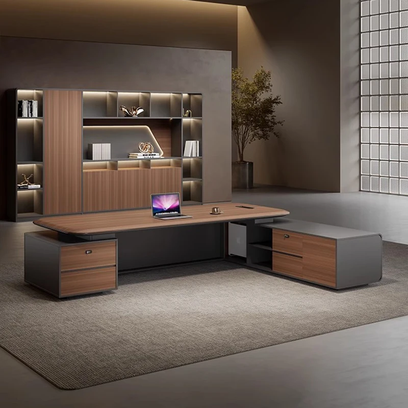 

European Display Office Desk Multifunctional Organizers Reception Luxury Long Office Desk Drawer Ufficio Commercial Furniture