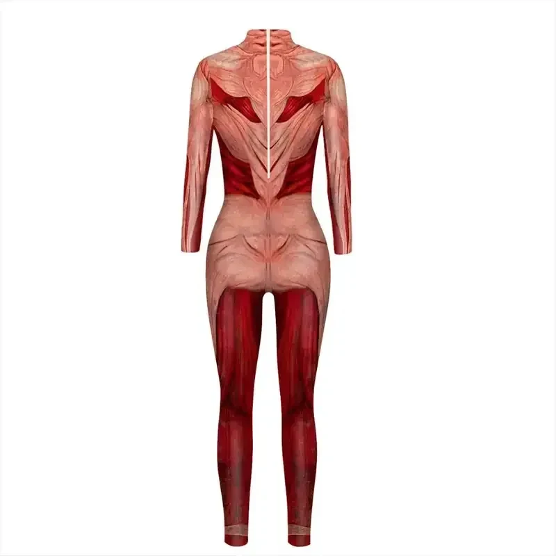 Disfraces de Halloween para Cosplay ★   Traje Zentai de Ataque a los Titanes con estampado 3D de Annie Leonhardt para mujer/hombre, traje de cuerpo entero para niñas ☆ Nuevo
