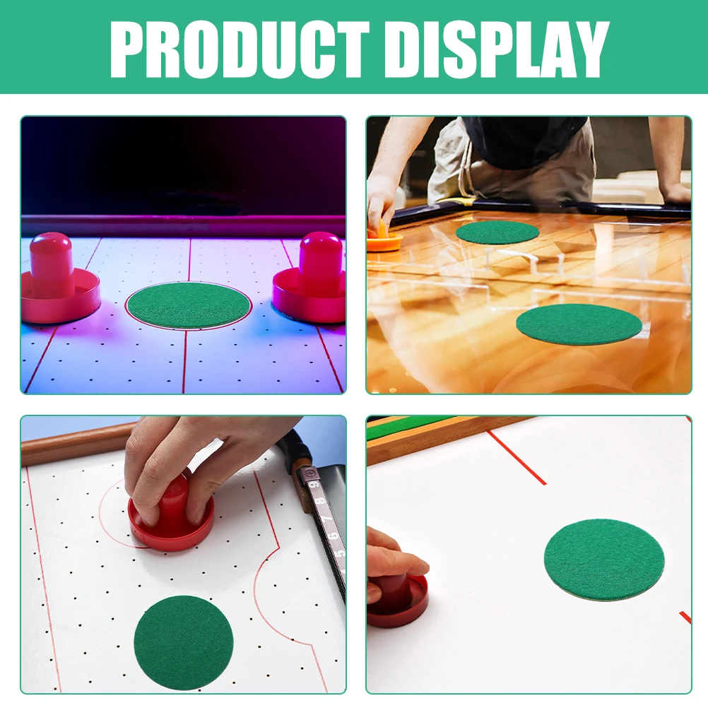 

8Pcs Table Hockey Accessories Replacement Pusher Pads Durable Smooth Sliding Patches for Mini Hockey Table Family Fun