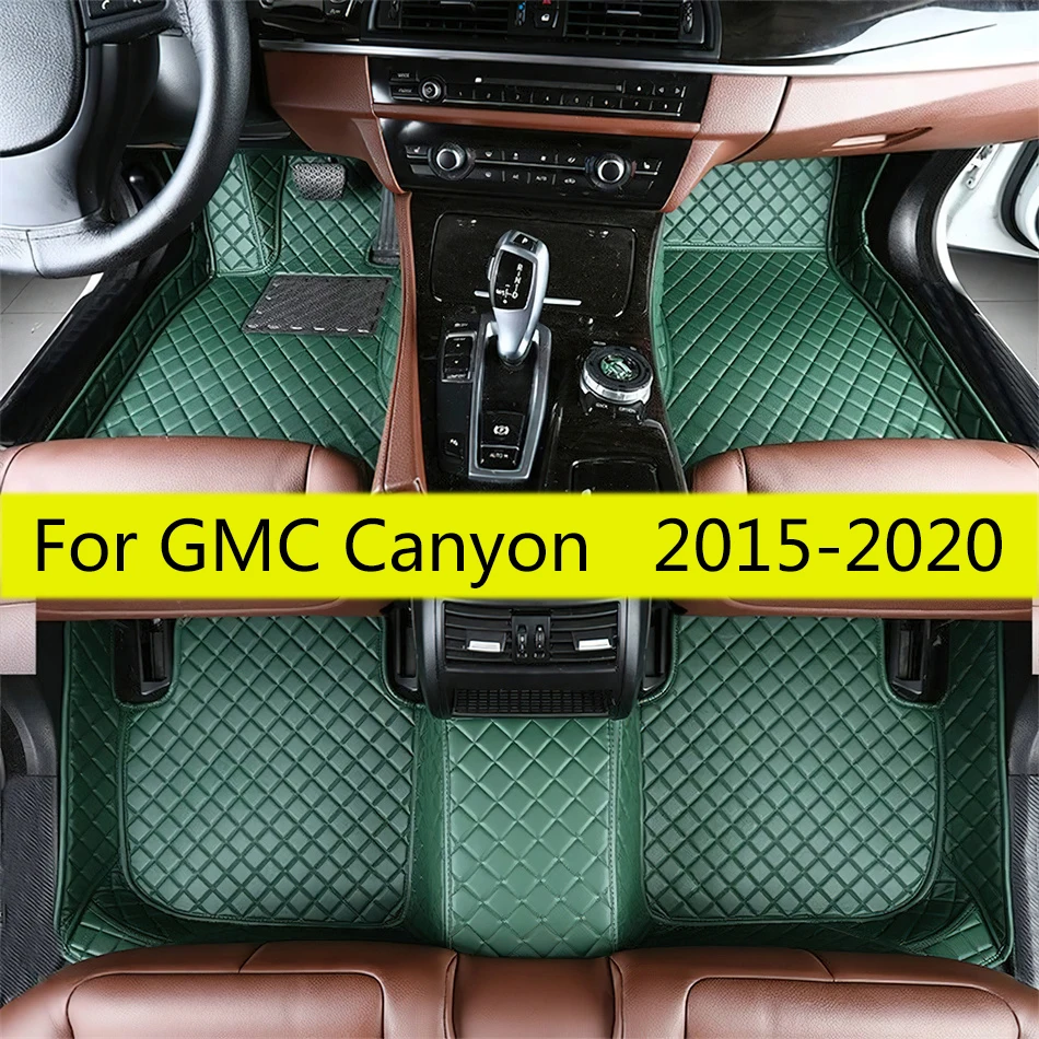 

4-дверные автомобильные коврики для пикапа, подходят для GMC Canyon 2015 2016 2017 2018 2019 2020, полный комплект автомобильных кожаных ковров, коврики для ног