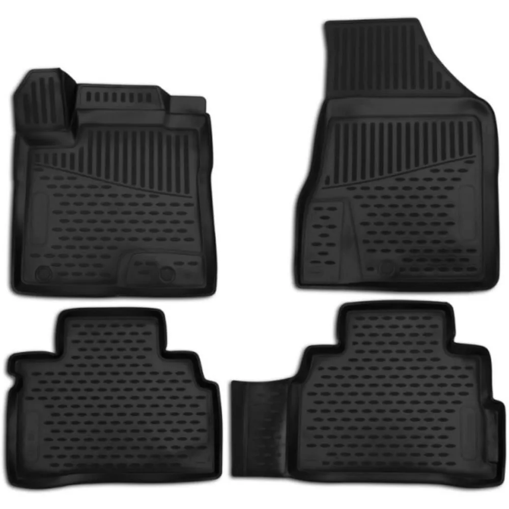 

US Fits 2015-2025 Nissan Murano Floor Mats Front & 2nd Row Seat Liner Custom Fit All-Weather Full Set Liners,