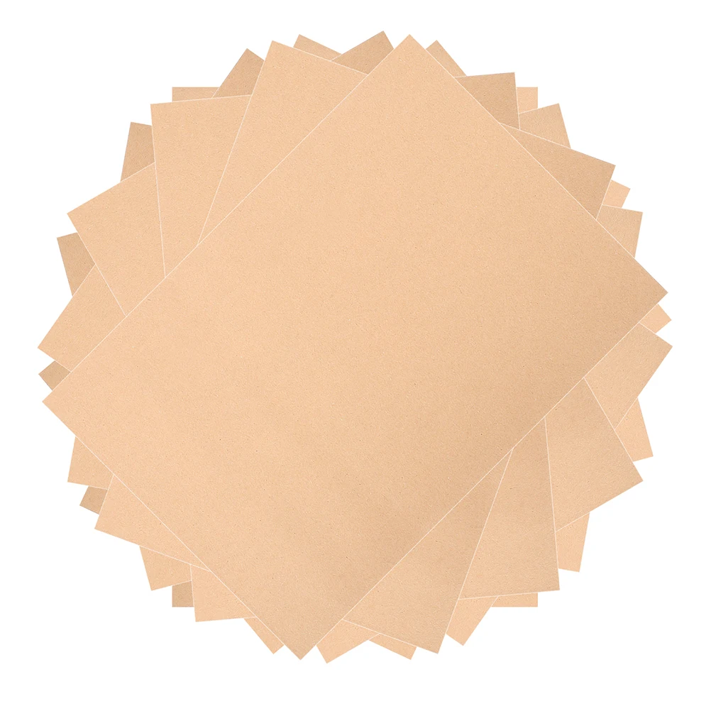 

20 Pcs Braille Cardboard Paper Brown Kraft Sheets for 4 Line Writing Boards School Stationery Practice Pad Thick Tactile