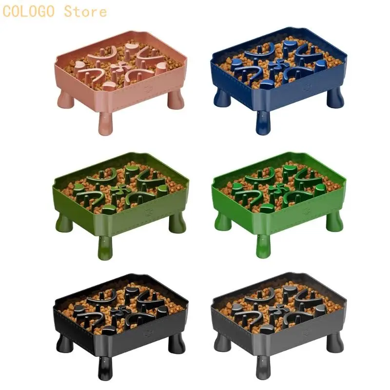 

Plastics Slow Eating Pet Bowl Healths Eating Dog Bowl Indoor Pet Feeding Bowl D0LD