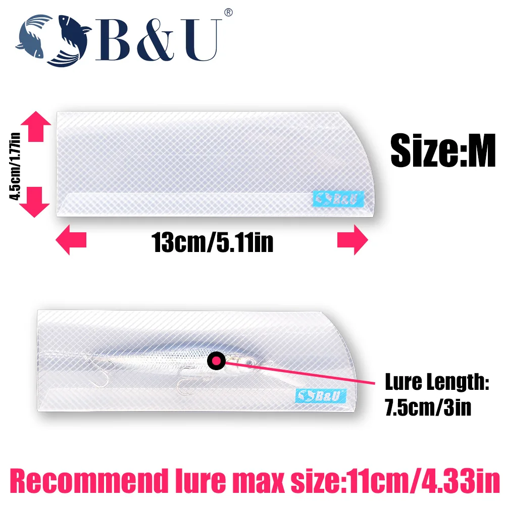 أكياس تخزين طُعم الصيد من B&U للطعوم الصلبة/الناعمة، عبوة متعددة لمعدات صيد الأسماك في المياه العذبة والمياه المالحة #4