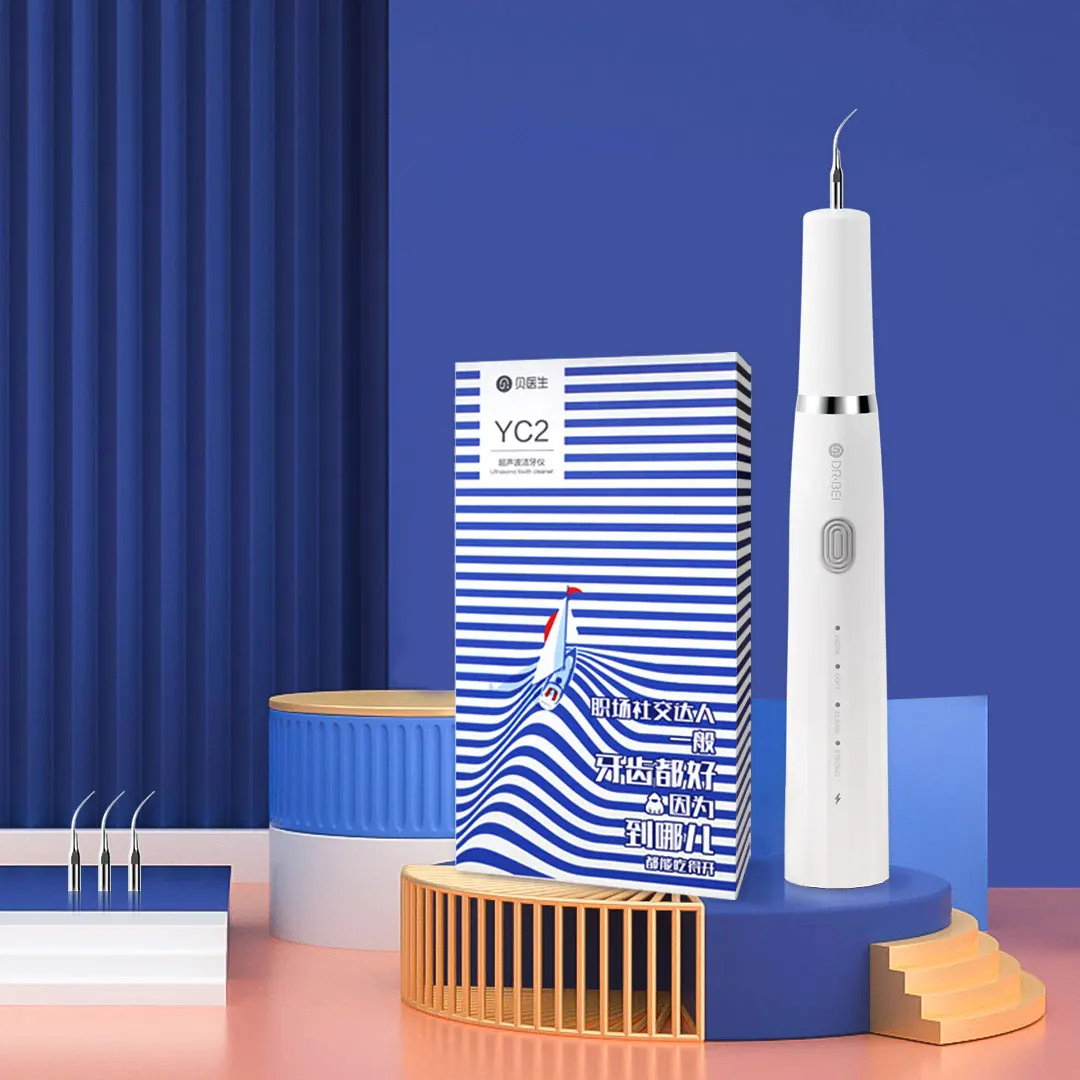 Youpin DR.BEI Ultrasonic Dental Scaler YC2 Electric Tooth Calculus Remover Tooth Stains Tartar Dentist Teeth Whiten Oral Cleaner