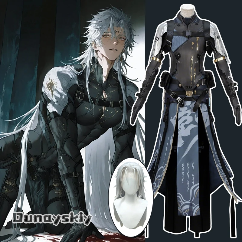 

Game Wuthering Waves Calcharo Cosplay Costume Calcharo Role-playing Men Cloak Costume Halloween Disguise Outfits Wig Suits s-3xl