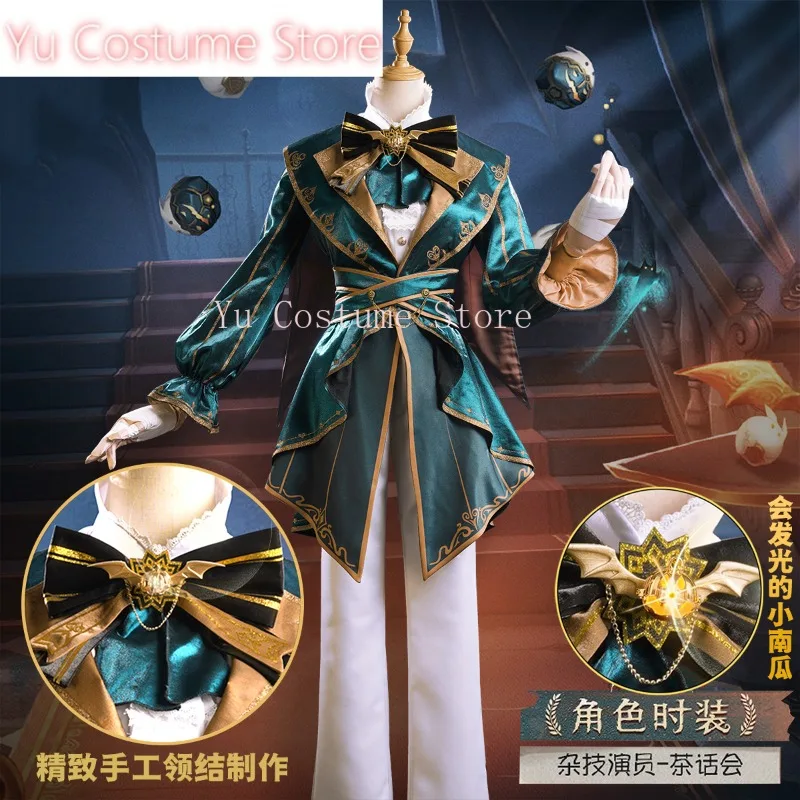 Anime!Identity V Mike Morton Tea Party Fashion Game Suit Handsome Uniform Cosplay Costume Halloween Activity Outfit S-XXL