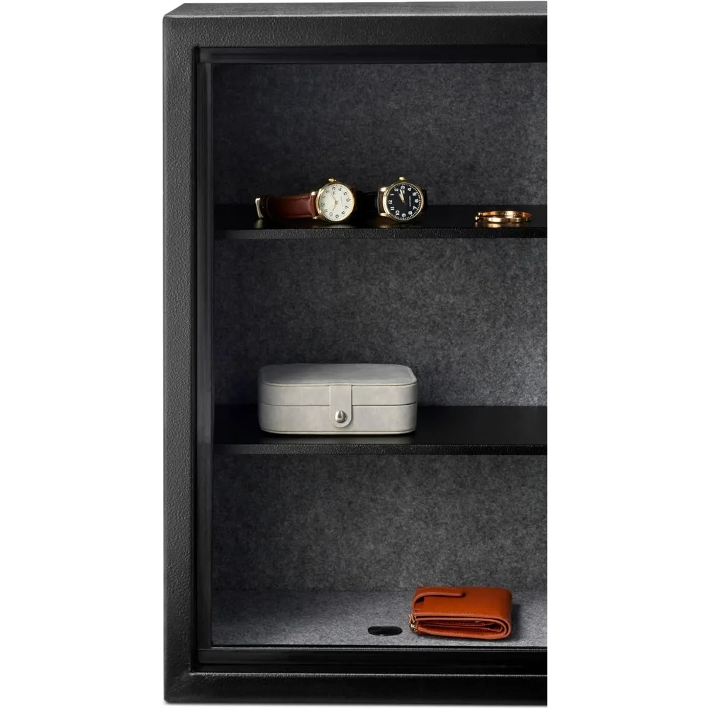 Fire Resistant Security Safe with Programmable Electronic Keypad, Secure Valuables and Important Documents, 16.93"W x 13.8"D x