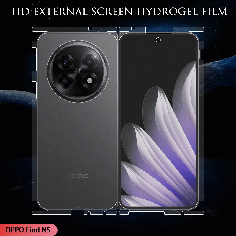 

Для OPPO Find N6 N5: Защитная пленка из гидрогеля с функцией автоматического восстановления царапин, мягкая TPU пленка HD/матовая, полное покрытие экрана