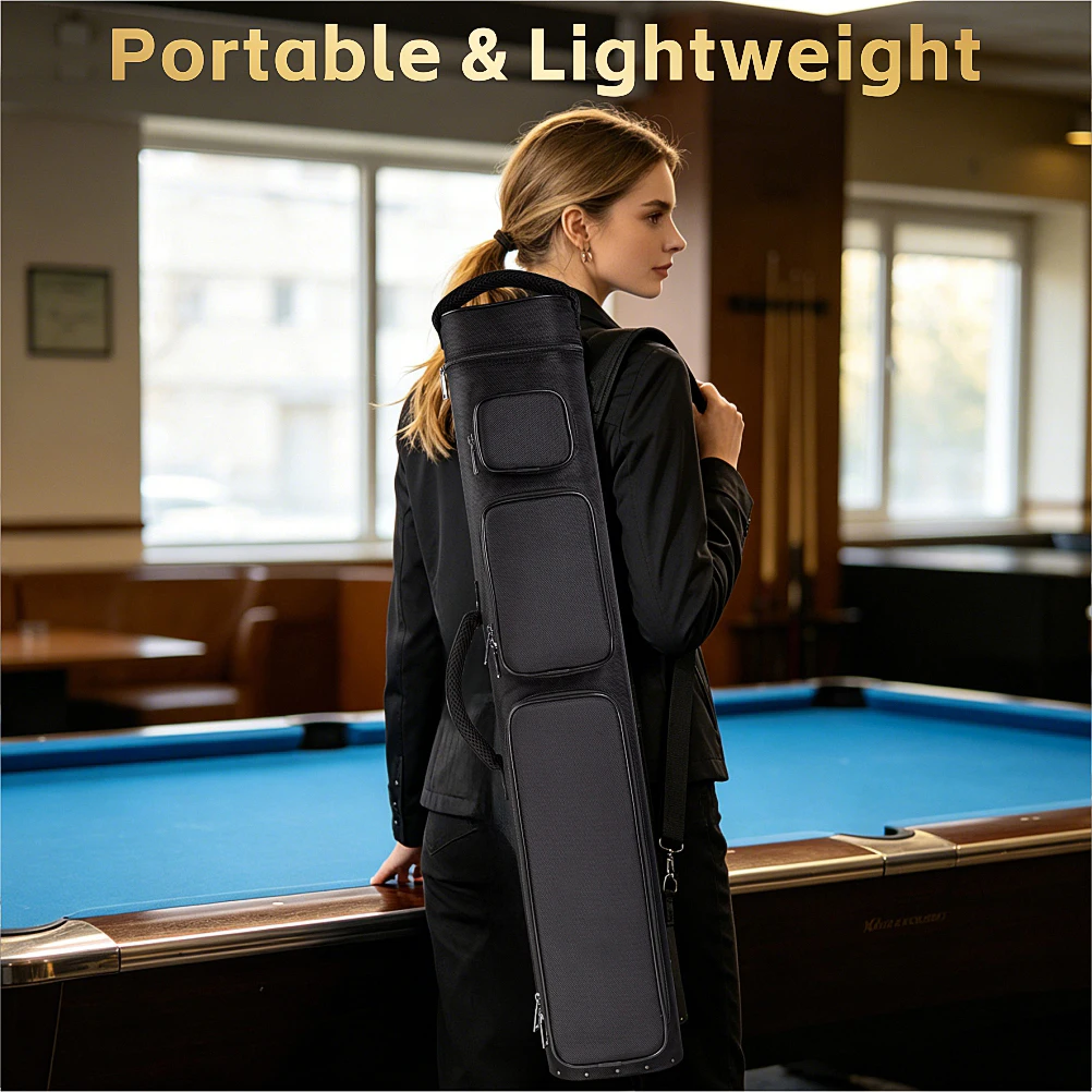 Billiards Cue Case 9 Holes 3x6 3 Butts 6 Shafts Pool Cue Case Can Be Lifted And Backed Large Capacity Billiard Cue Case