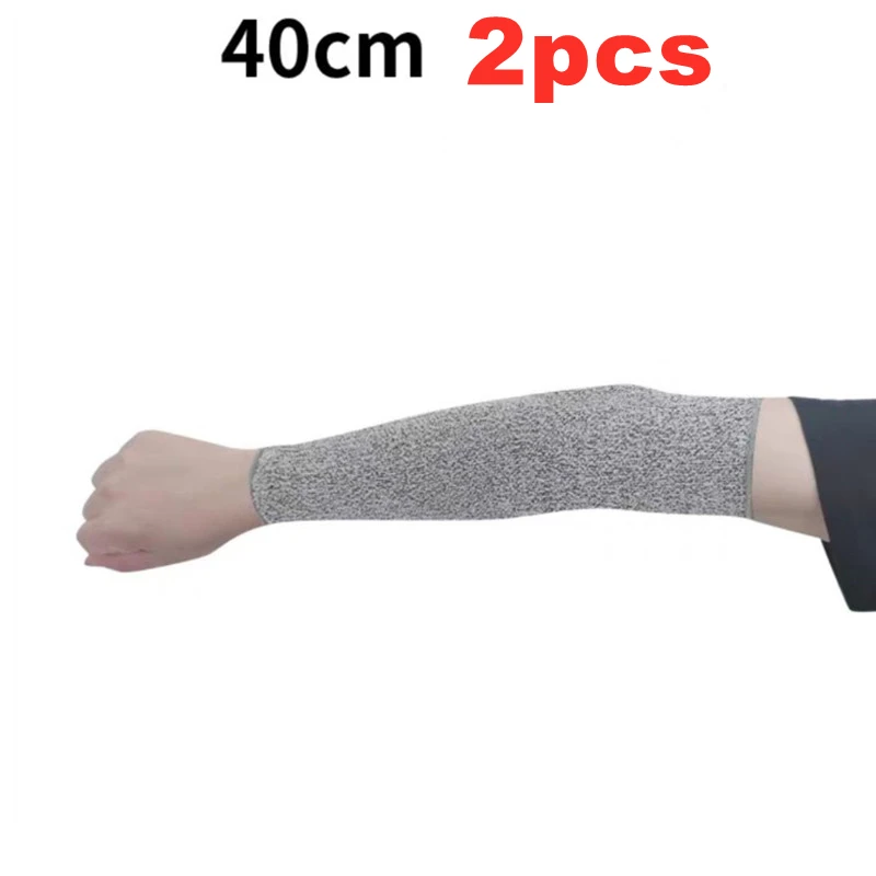 1/2 Stück Level 5 HPPE Schnittfester, durchstichfester Arbeitsschutz-Armmanschettenschutz Schnittfester Armmanschettenüberzug ED-Versand