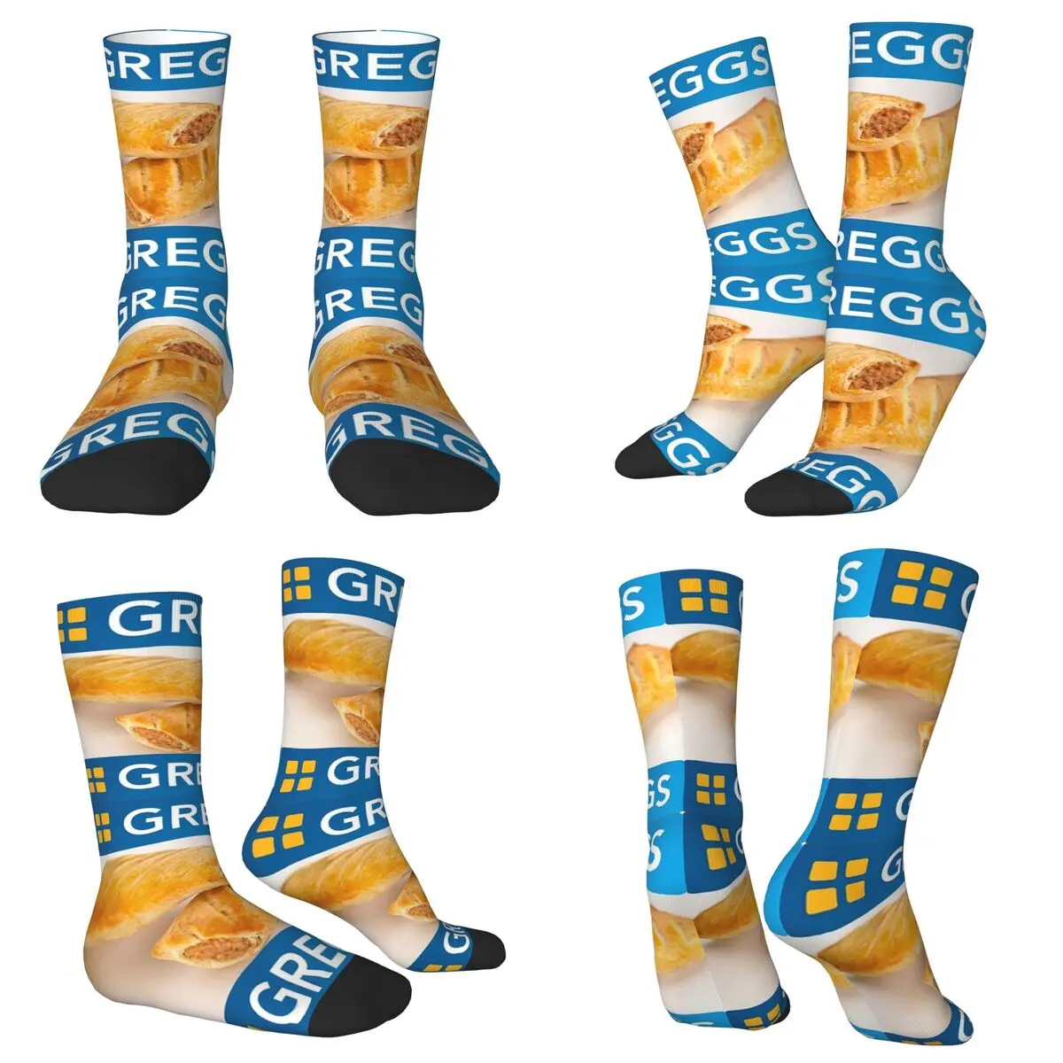 トレンドのグレッグスロゴソックス原宿スーパーソフトストッキングオールシーズンロングソックスアクセサリー男性用女性用クリスマスギフト