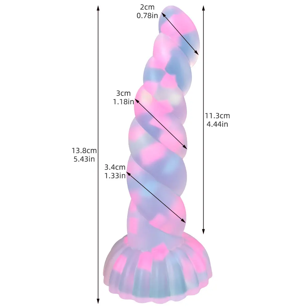 Dark Glowing dildo for Woman Masturbate Color Jelly penis Sex Toys for women Big soft cock Light Erotic Dildo with Suction Cup