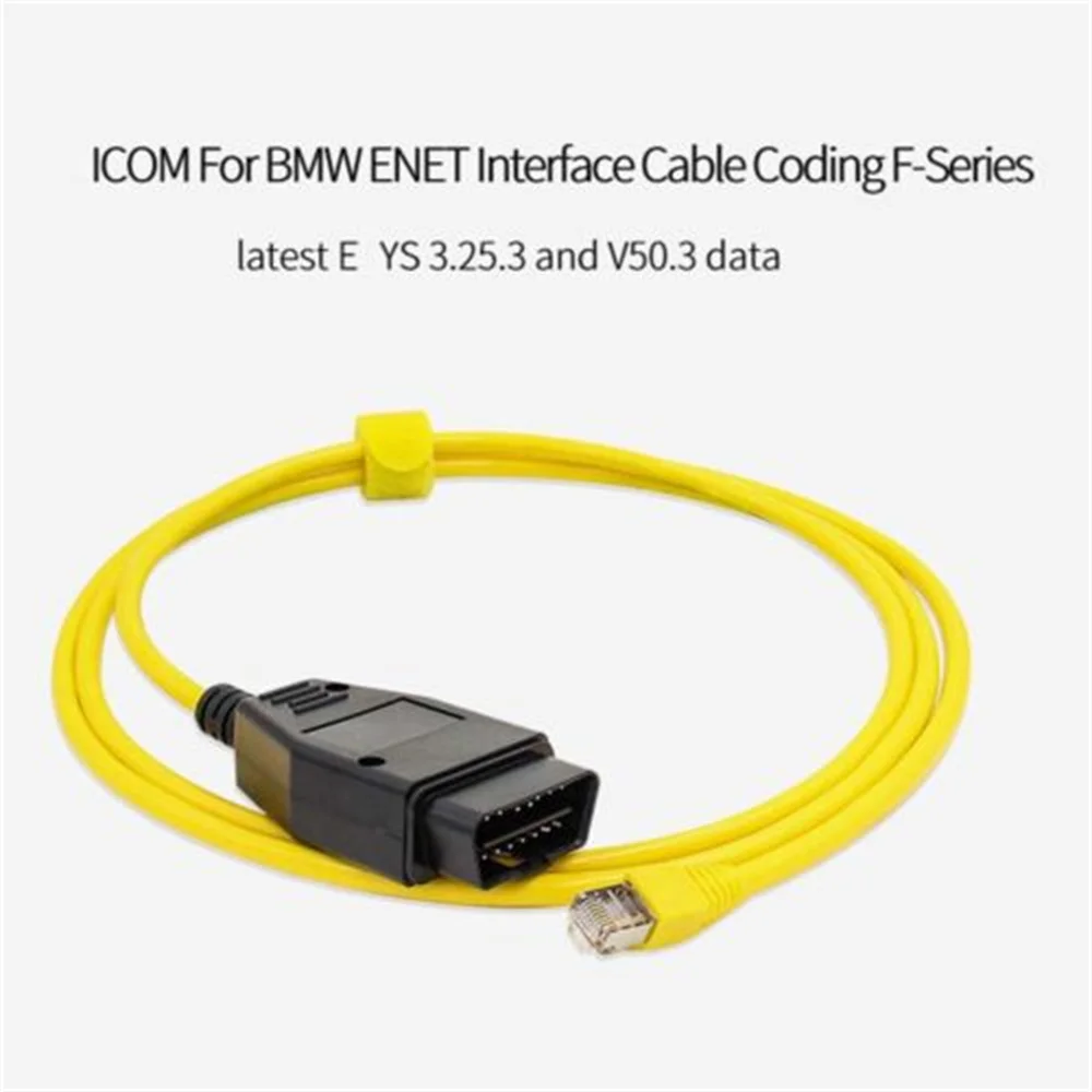 ESYS ENET Data Cable For BM W ENET Ethernet to OBD Interface E-SYS ICOM Coding for F-serie Diagnostic Cable Data OBDII Coding
