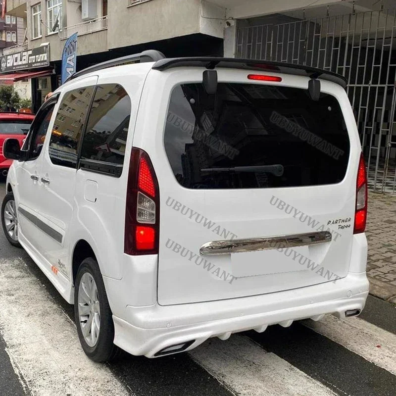 2009 To 2018 For Peugeot Partner Tepee Rear Trunk Spoiler Wing Trunk Top Wing Tail Lip Spoiler Diffuser Auto Parts view 2