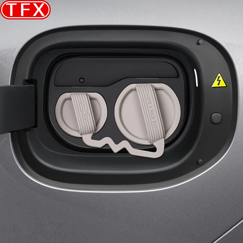 ل Xiaomi YU7 2025 2026 سيارة التصميم شحن ميناء غطاء مقاوم للماء سيليكون المتكاملة الغطاء الواقي غطاء غبار الملحقات #2