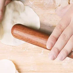 Ebony Rolling Pin Noodle Stick Household Tool Shrine Round Head Dumpling Stick Baking Tools  Not Sticky Solid Wood Rolling Stick