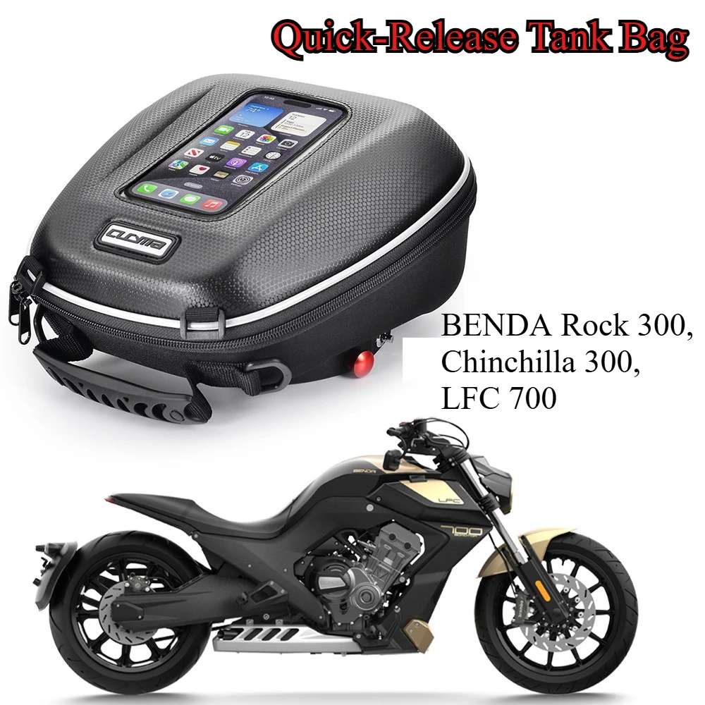 Motorcycle Quick Release Tank Bag Modified For BENDA Rock 300, Chinchilla 500,450,350,300, LFC700