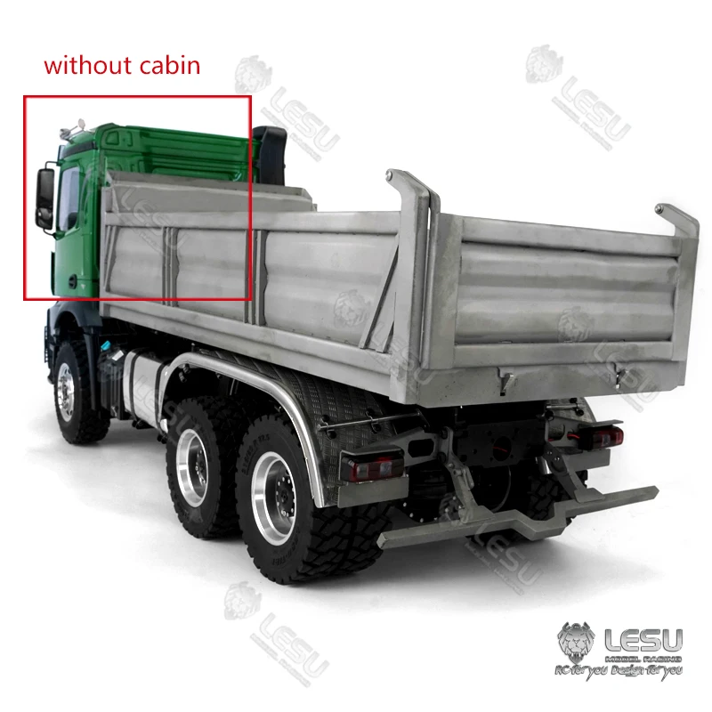 RC 1/14 6X6 Hydraulic Dumper Trucks for DIY LESU Tamiyay Remote Control Full Drive Tippers Vehicle Toys Car Model For Boy Gift 