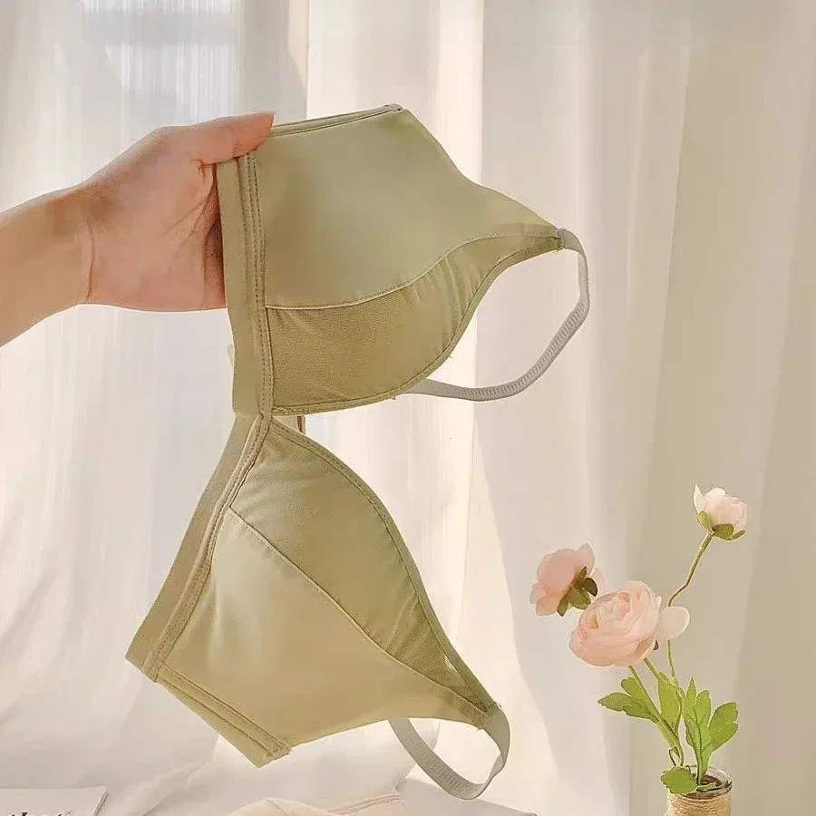 SP&CITY French Triangular Cup Women's Bras Wire Free Comfortable Breathable Sexy Underwear Student Daily Thin Seamless Bralette