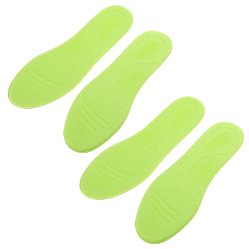 2 Pair Insoles Heel Cushion Pads Men Women Shoes Inserts Memory Foam Arch Support Shock Absorption Nonslip Plantar Heel