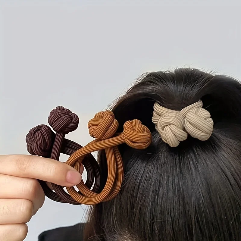 New Fashion 2/3 PCS Sweet Knot Hair Tie Hair Bands Women Girls Ponytail Holders Scrunchies Hair Accessories