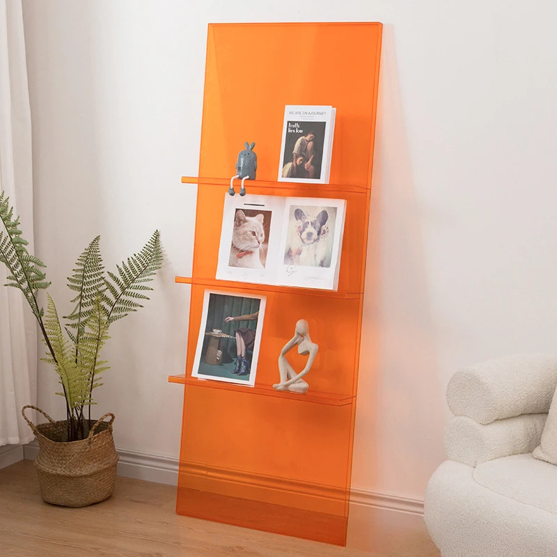 Floor standing bookshelf, newspaper and magazine rack, office book and magazine storage, organization