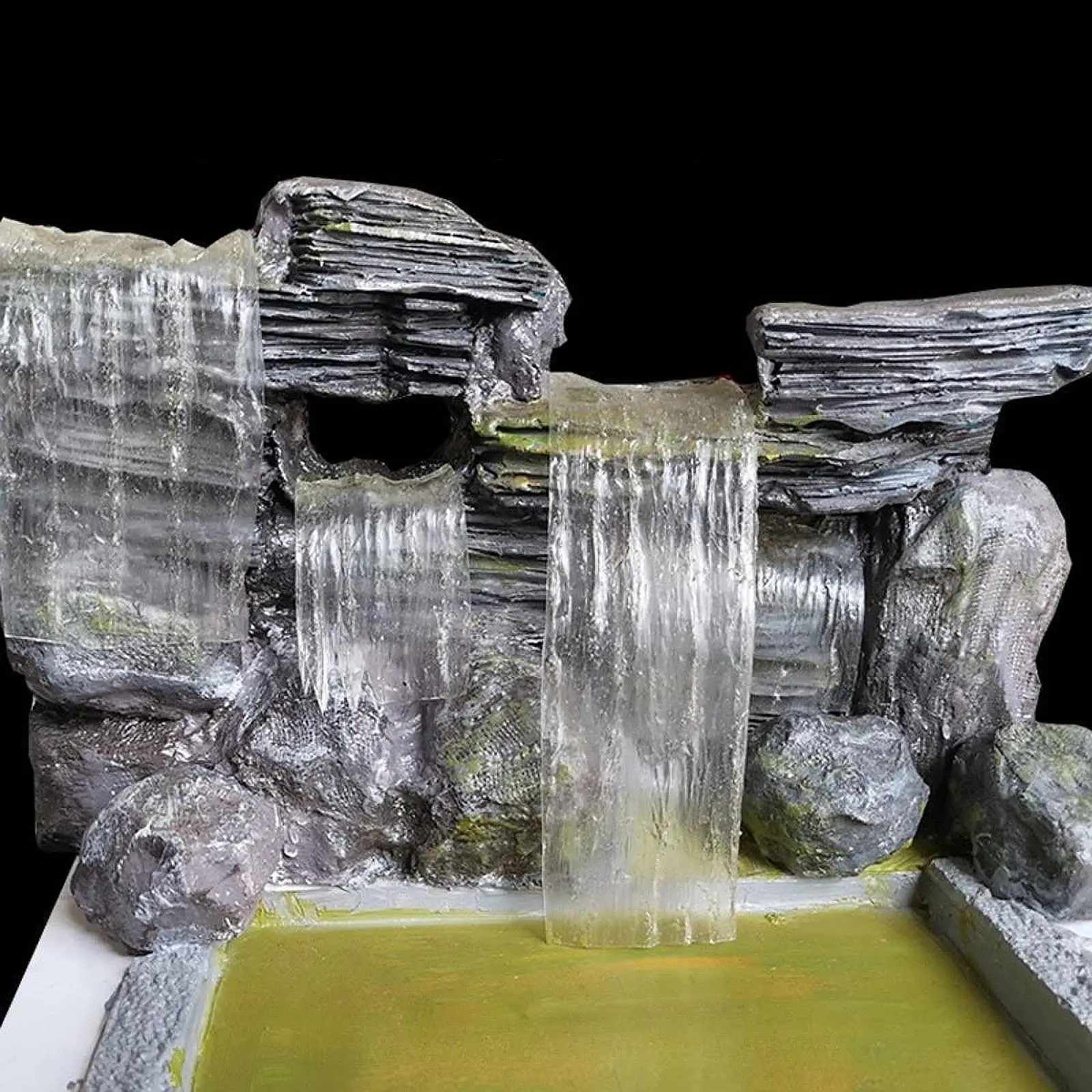 

Лист с искусственным эффектом воды, текстура воды в помещении, реалистичная модель водопада, гибкая для песочного стола, пейзажа, миниатюрный пейзаж