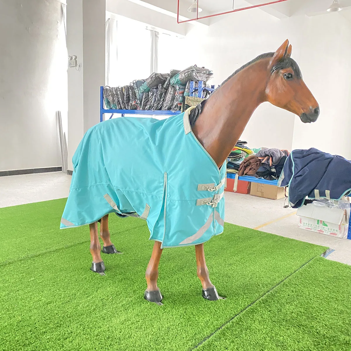 

Зимняя водонепроницаемая хлопковая попона для лошадей Equestrian Fly Sheet