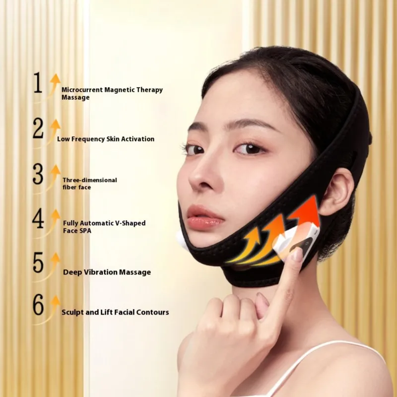 EMS Vシェイプ美顔器 - フェイスリフティングデバイス アンチエイジング 家庭用 スキンケア 引き締めマスク