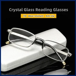 2024 New High-Definition Glass Lens Reading Glass For Men And Women Protection Presbyopic Glasses Comfortable