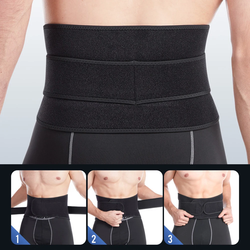 Sports Lightweight Back Brace for Men & Women, Lumbar Pads for Lower Back Pain Relief, Adjustable Waist Support for Back Stress