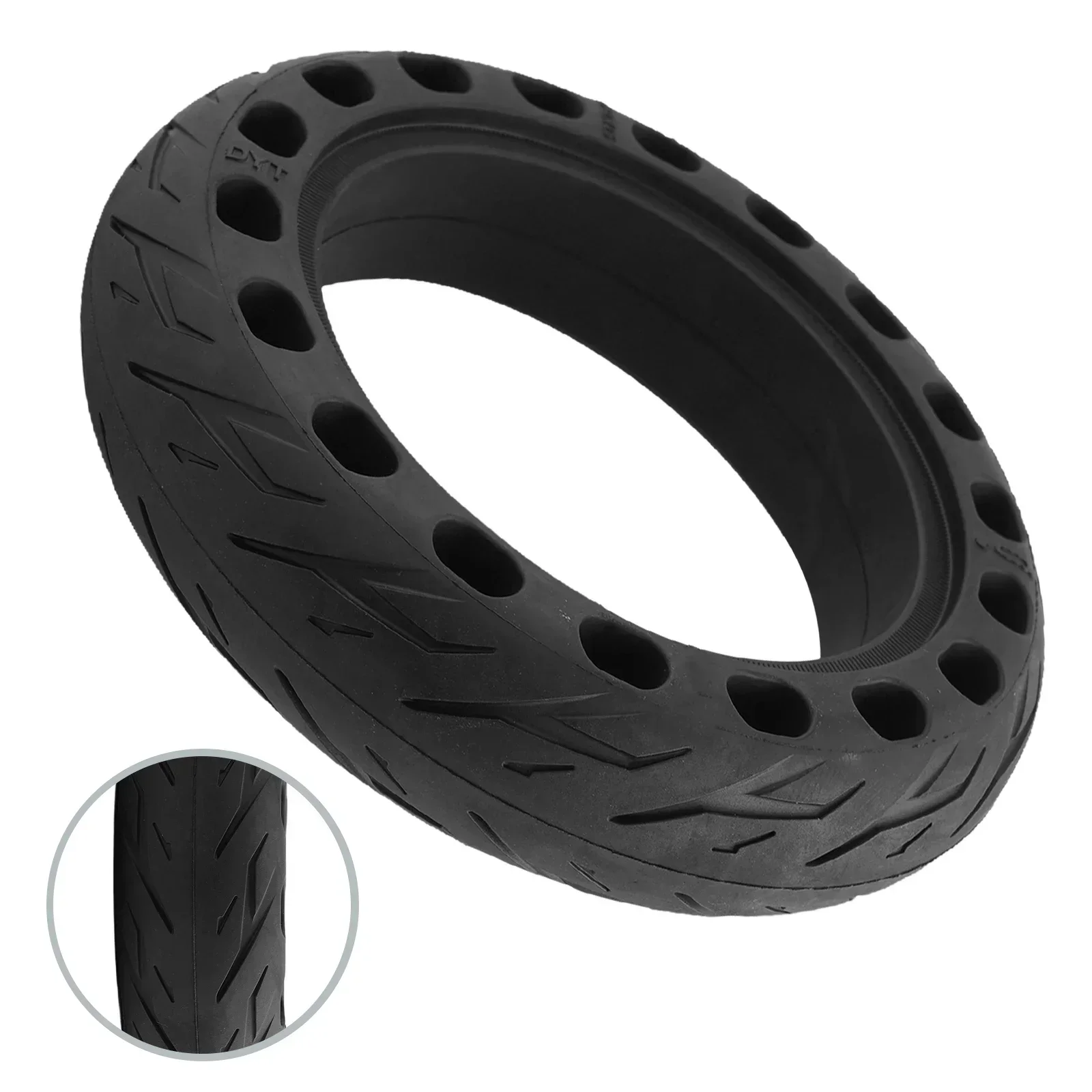 

High Quality Practical Brand New Solid Tires Rubber Tyre 10x2.125 Anti-flat Anti-puncture Replacement Wear-resistant