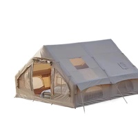 Inflatable Tent 12.0 Square Large Size To Accommodate 8-10 People Glamping Outdoor Cotton for Family Camping Party