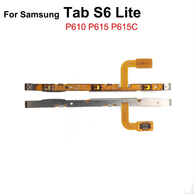 Aocarmo For Samsung Galaxy Tab S6 Lite Power Volume On Off Flex Cable 4G WIFI P610 P615 P615C Replacement Parts