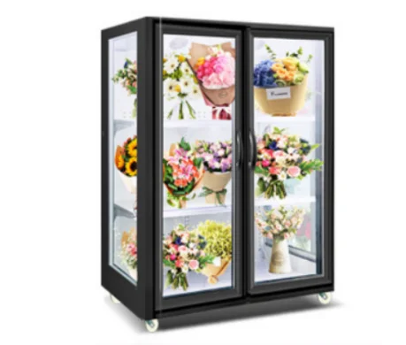 Flower Cabinet, Fresh-keeping Cabinet, Refrigerated Cabinet, Double Door Flower Shop, Flower Display Cabinet