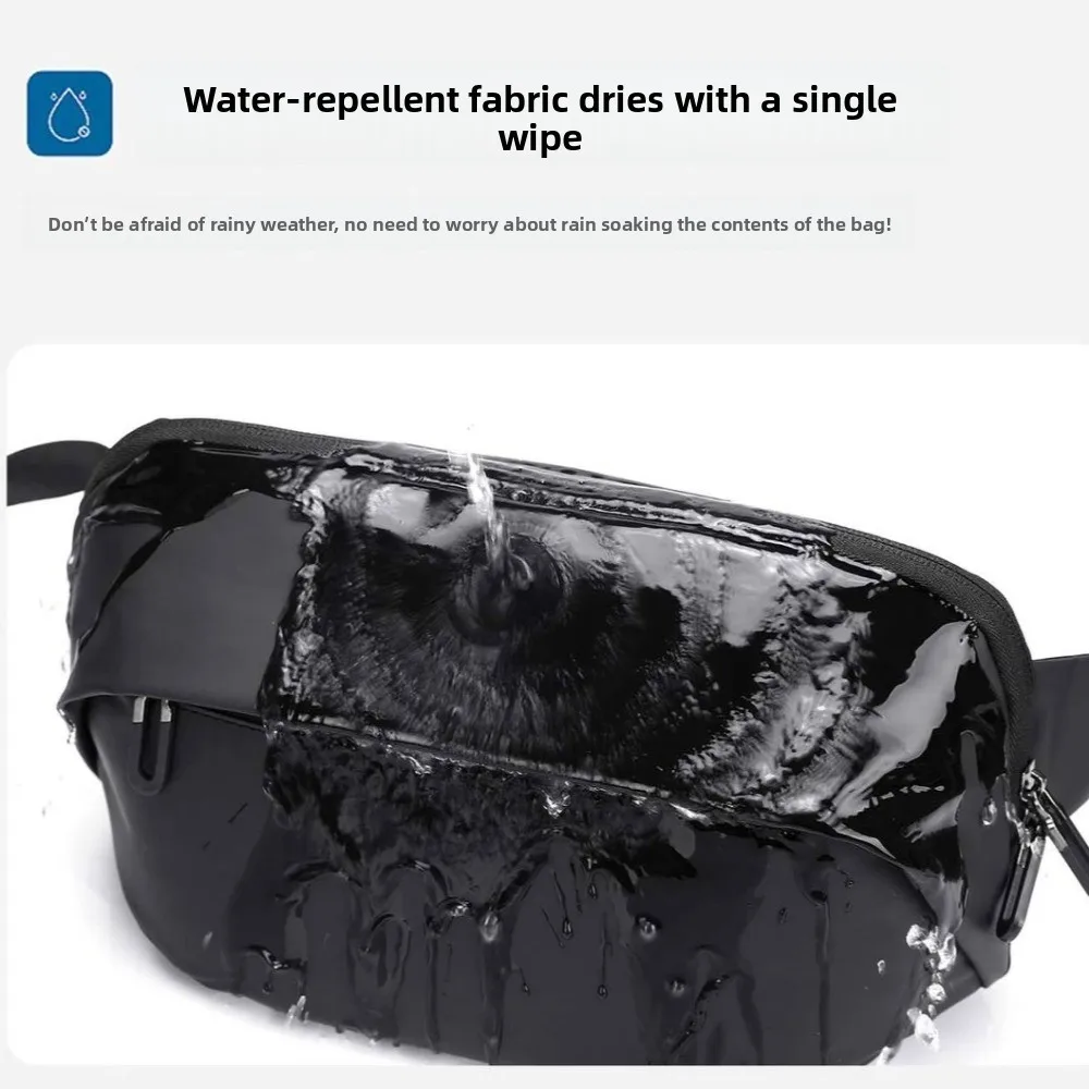 مقاوم للماء الرجال حقيبة صدر للرجال أكسفورد القماش النمط الياباني الرياضة رسالة حقيبة حقيبة كتف سعة كبيرة حقيبة كروسبودي تشغيل #4