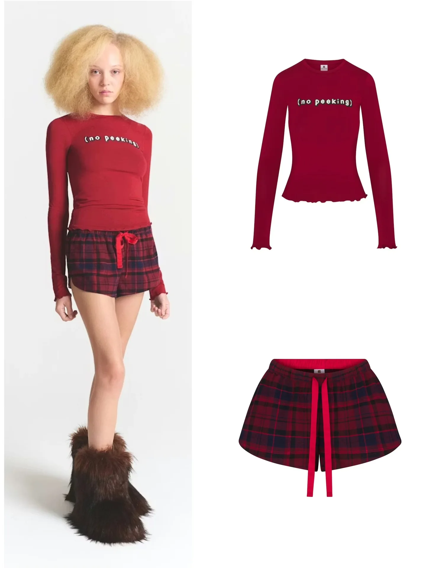 

Комплект повседневных шорт Kardaian Cisas Limited в клетку, универсальный, для ношения как под одеждой, так и поверх, милый, стильный, из 100% хлопка или...