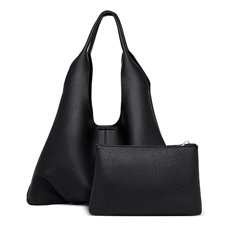 

Women's Bag New Large Capacity Soft Leather Underarm Bag Women's Dumpling Bag Fashion Solid Color Simple Single Shoulder Crossbo