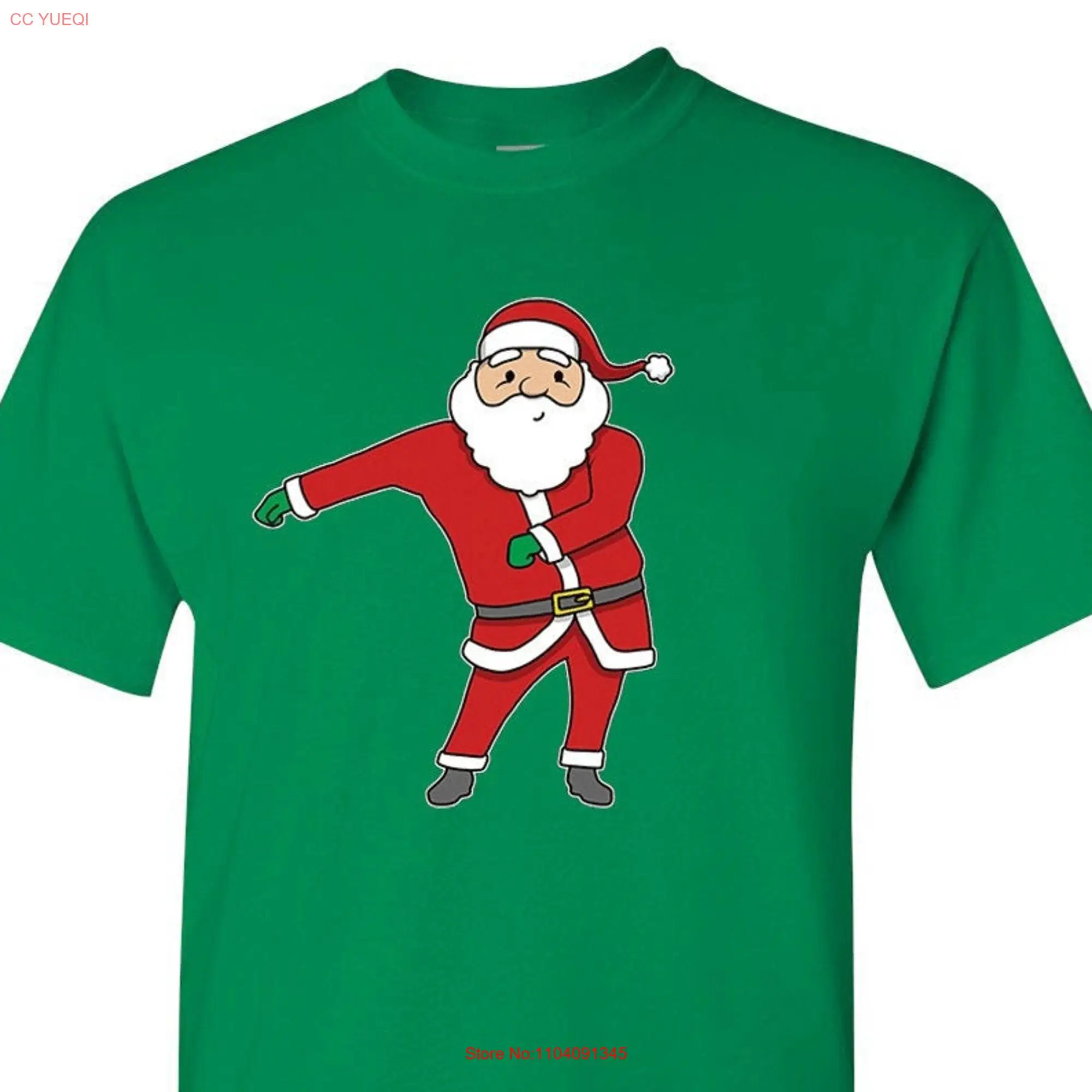 Santa Clauss Floss Dance christmas t shirt holiday long or short sleeves