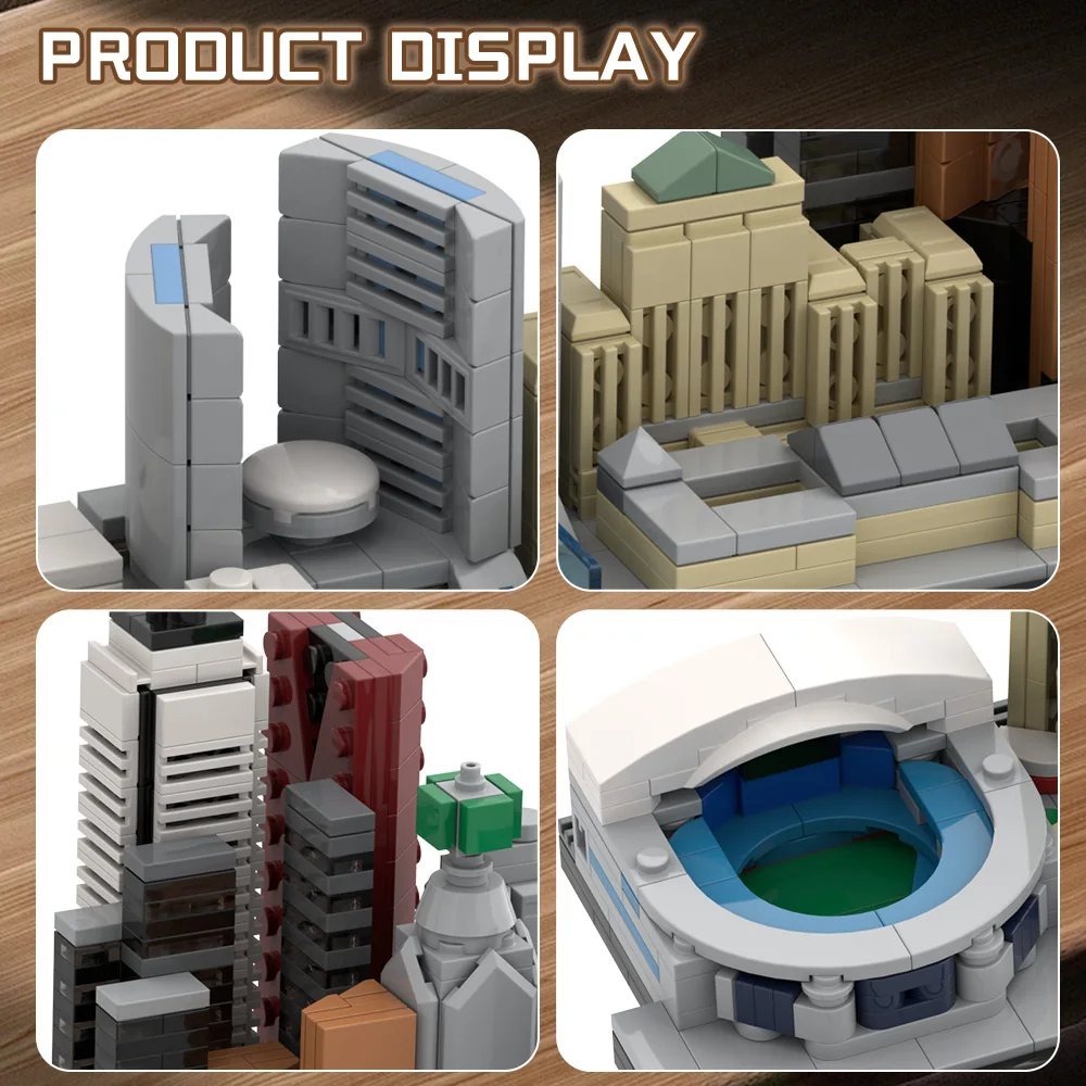 

Gobricks MOC-220320 City of Toronto Skyline Building Blocks Educational Assembly Toys Gifts