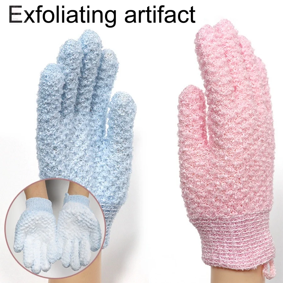 Shower Scrubber Exfoliating Back Skid Resistance Body Massage Sponge Wash Skin Moisturizing Spa Bath Glove