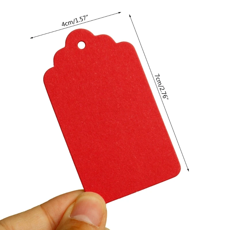 Bộ 50 Món Quà Đầy Màu Sắc Tages Giấy Tages có Lỗ Hình Chữ Nhật Tages cho DIY Giáng Sinh Tiệc Cưới Ủng Hộ Trang Sức