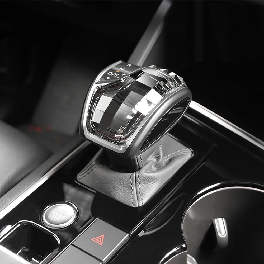 New Luxury Crystal Car Gear Shift Knob Handle Replace For Volkswagen VW Touareg 2023 2022 2021 2020 2019 2024 Modification